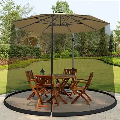 

Outdoor umbrella Mosquito net Mesh cover Outdoor courtyard umbrella Mesh cover Floor shop Anti-mosquito Roman umbrella