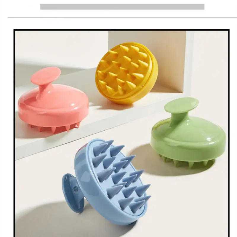 Silicone Shampoo Scalp Hair Massager Wet and Dry Shampoo Massage Comb Adult Soft Household Bath Hair Shower Brush Comb Care Tool