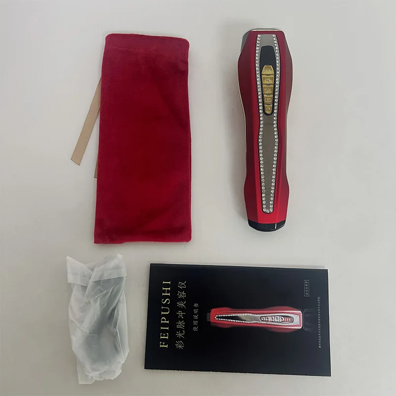 페이스 리프팅 RF 핸드 헬드 주름 제거제 EMS 전류 LED 컬러 라이트 펄스 미용 기기 장치 USB 충전식