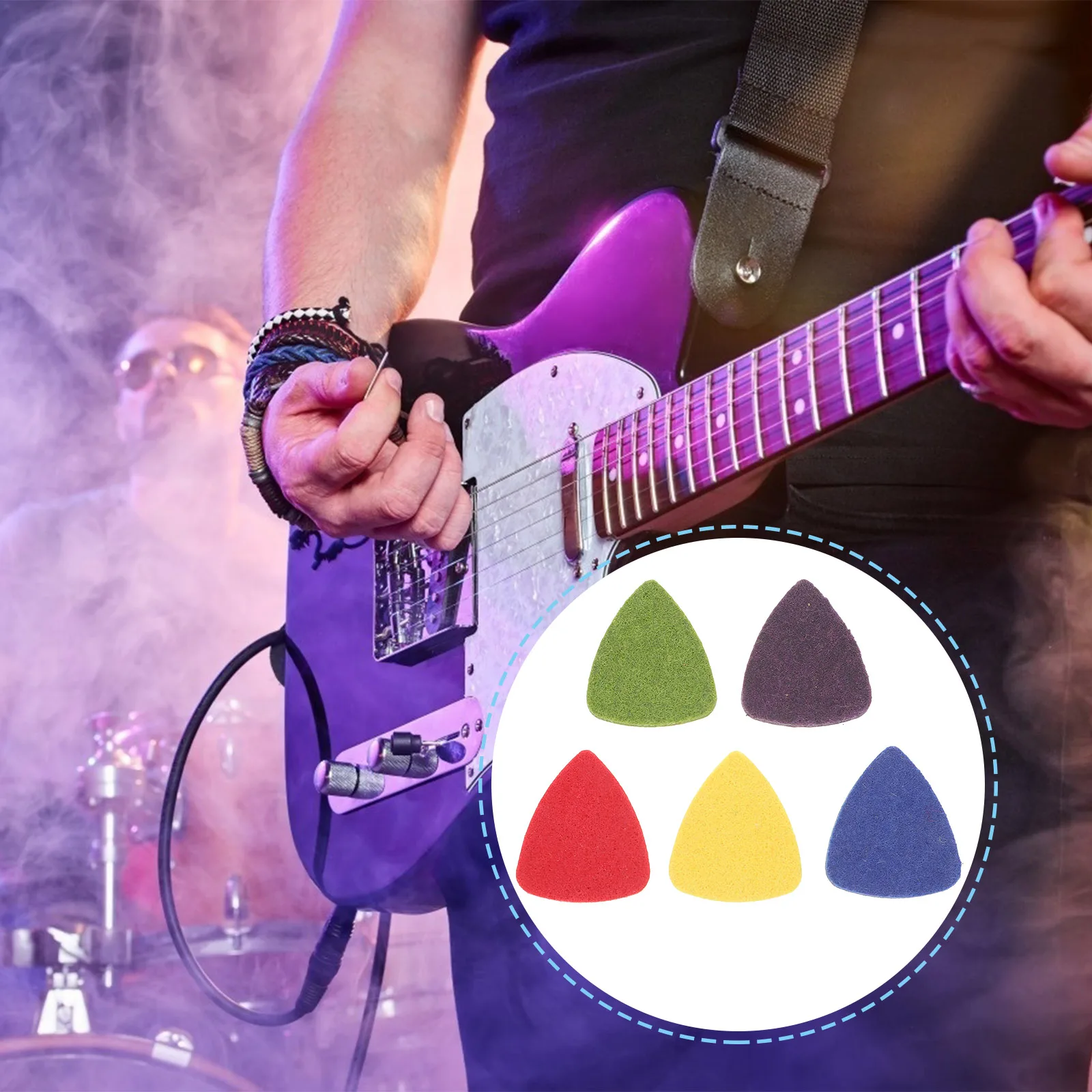 

20 Pcs Guitar Pick Finger Picks Stringed Instrument for Acoustic Guitars up Thumb Felt