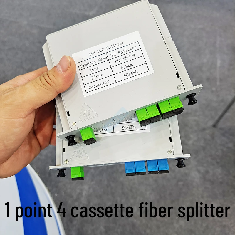 1X4 SC APC PLC Splitter Fiber Optical Box FTTH PLC Splitter Box With 1X4 Planar Waveguide Type Optical Splitter