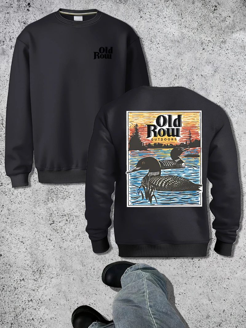 

A Mens High Quality Long Sleeved Fashionable 2025 Autumn and Winter Round-neck Hoodie Is for Both Men and Women Top