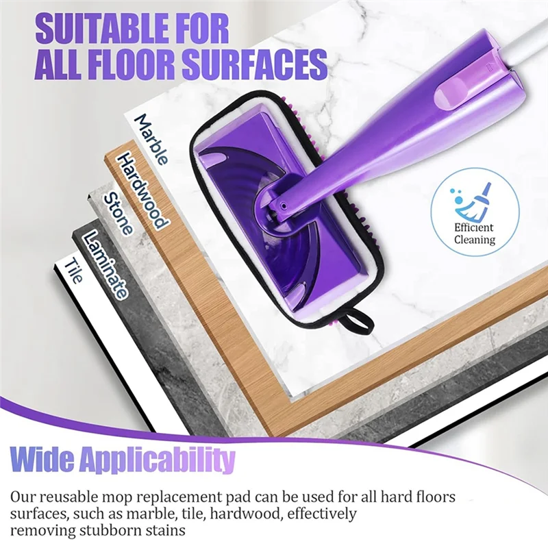 B01C-6 عبوة ممسحة قابلة لإعادة الاستخدام لملابس التطهير الجافة والرطبة لجميع أنواع الأرضيات #2