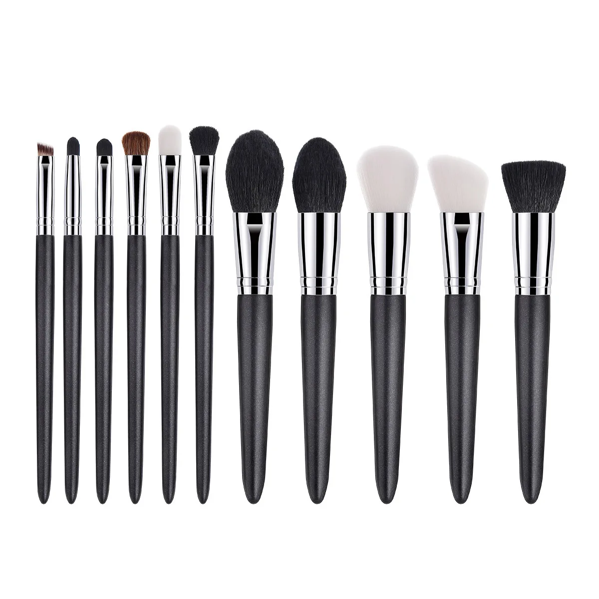 

11 pcs Wooden Handles Goat Hair Goat Hair Brush Set Women Makeup Cosmetics Women Makeup Travel Friendly Beauty Tools