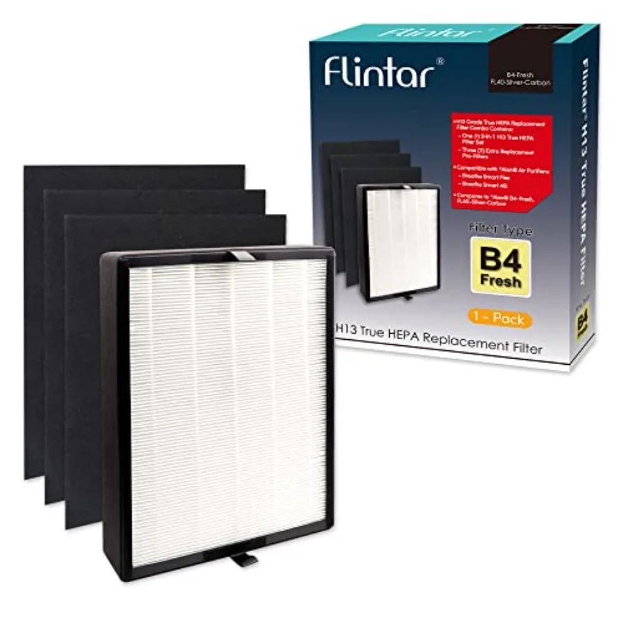 

Сменный фильтр B4-Fresh, совместимый с очистителями воздуха Alen BreatheSmart Flex и 45i, класс H13, высокоэффективная фильтрация воздуха