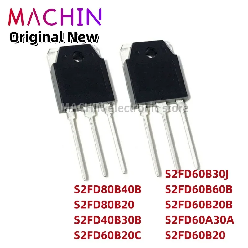 1pcs S2FD80B40B S2FD80B20 S2FD40B30B S2FD60B20C S2FD60B30J S2FD60B60B S2FD60B20B S2FD60A30A S2FD60B20 TO3P IGBT TO-3P