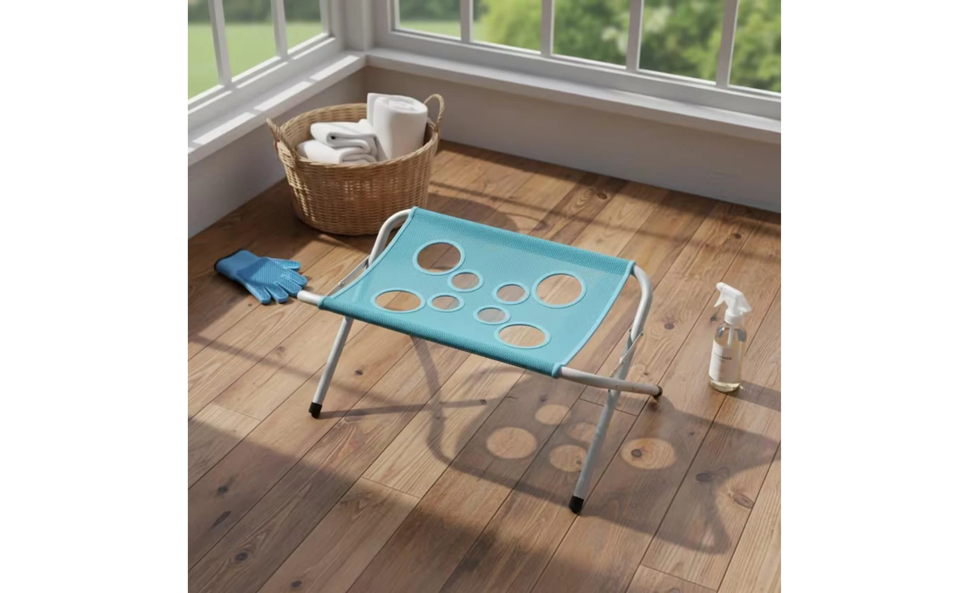 Foldable Bath Stand Quick-Dry Mesh Bath Sling Pet Grooming Stand Iron Tube Frame Wash Station Stable Structure