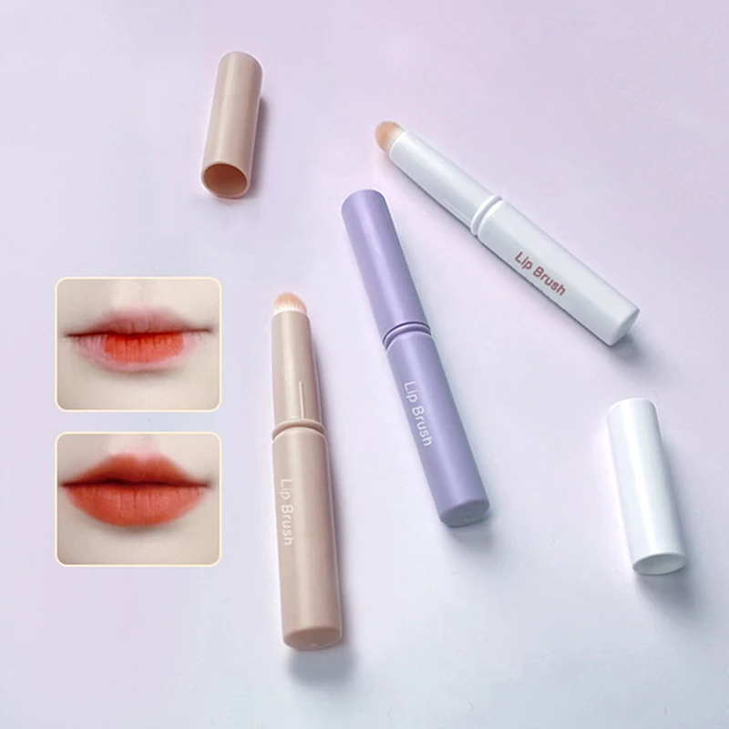 

Round-Head Soft Makeup Brushes Sponge Concealer Brush Lipstick Lip Puff Wet Dry Use Foundation Contour Cosmetic Tools