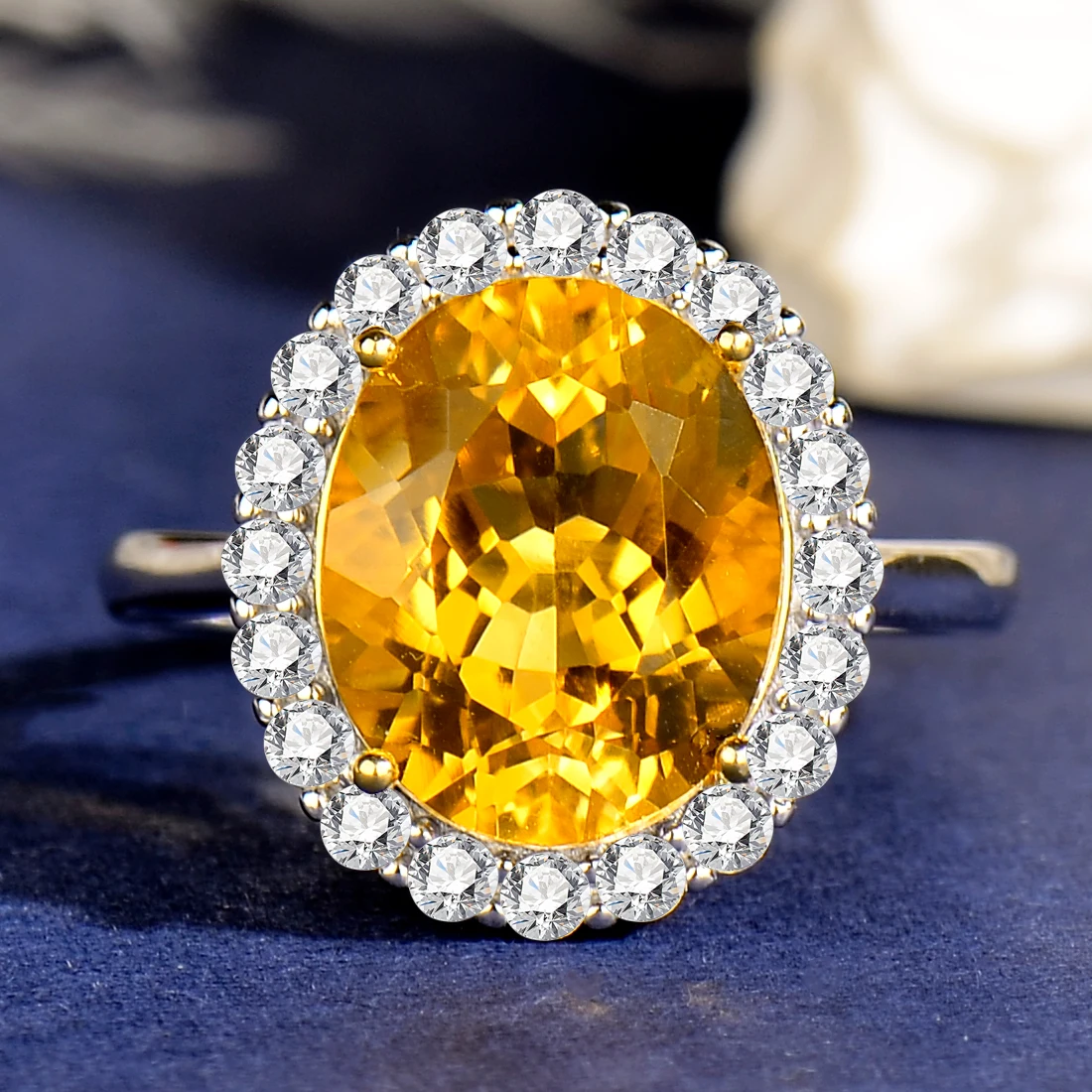 

925 Silver Natural Citrine Ring, Suitable for Women, Women's Ring, Adjustable, Elegant, Fashionable, Luxurious, Classy, High-End, Festive Gift, Valentine's Day Gift, Mother's Day Gift, Gift for Loved Ones, Birthday Gift, Christmas Gift, Thanksgiving Gift.