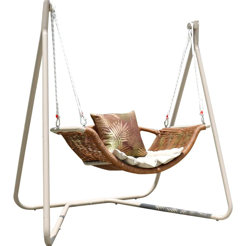 

Customized outdoor swing hanging chair courtyard balcony leisure rocking chair adult rattan chair