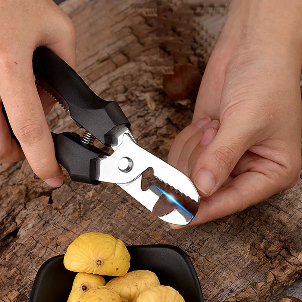 

Multifunctional Nut Cracker Tool Heavy Duty Stainless Steel Chestnut Opener Walnut Sheller For Pecans Hazelnuts Pistachios