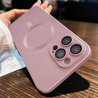 Case For iPhone 16 15 14 13 12 11 Pro Max Plus Magnetic Fashion For Magsafe Wireless Charge Full Lens Protection Soft Cover