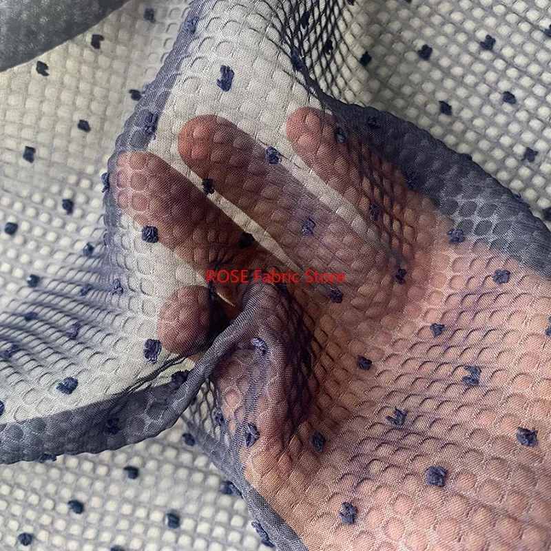 3D dots bubble jacquard fabric DIY Sewing, Spring Summer Dress, Designer Fabric, Dress Show