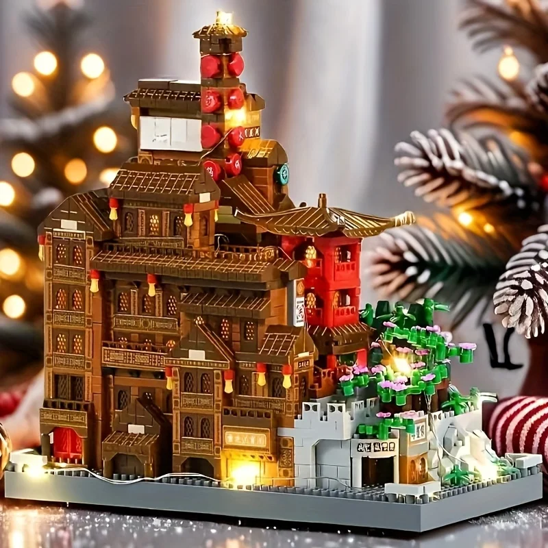 

Hongya Cave Themed Building Blocks Set ABS Material Chongqing China Design Perfect Gift for Birthday Or Holiday