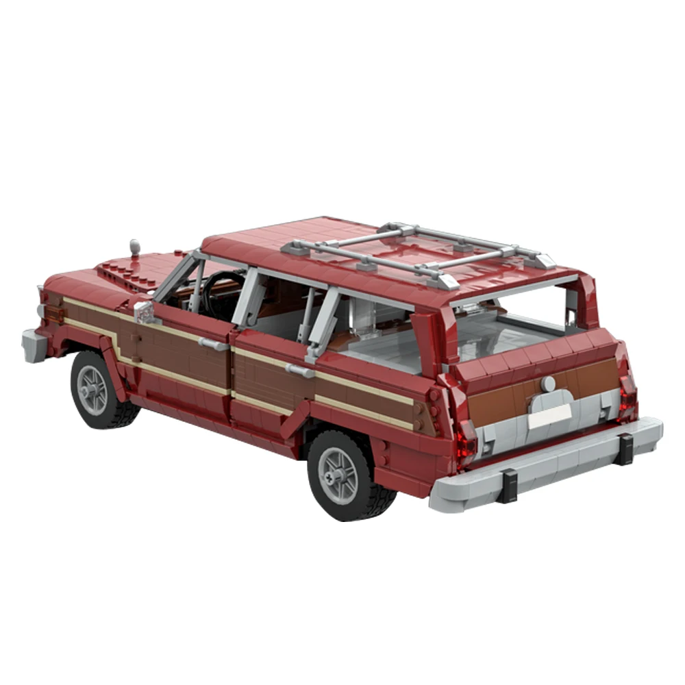 Gobricks Moc Jeep Grand Wagoneer Skyler White\'s car Breaking Bad Bricks Building Block Set Educational Toys For Kids Gifts