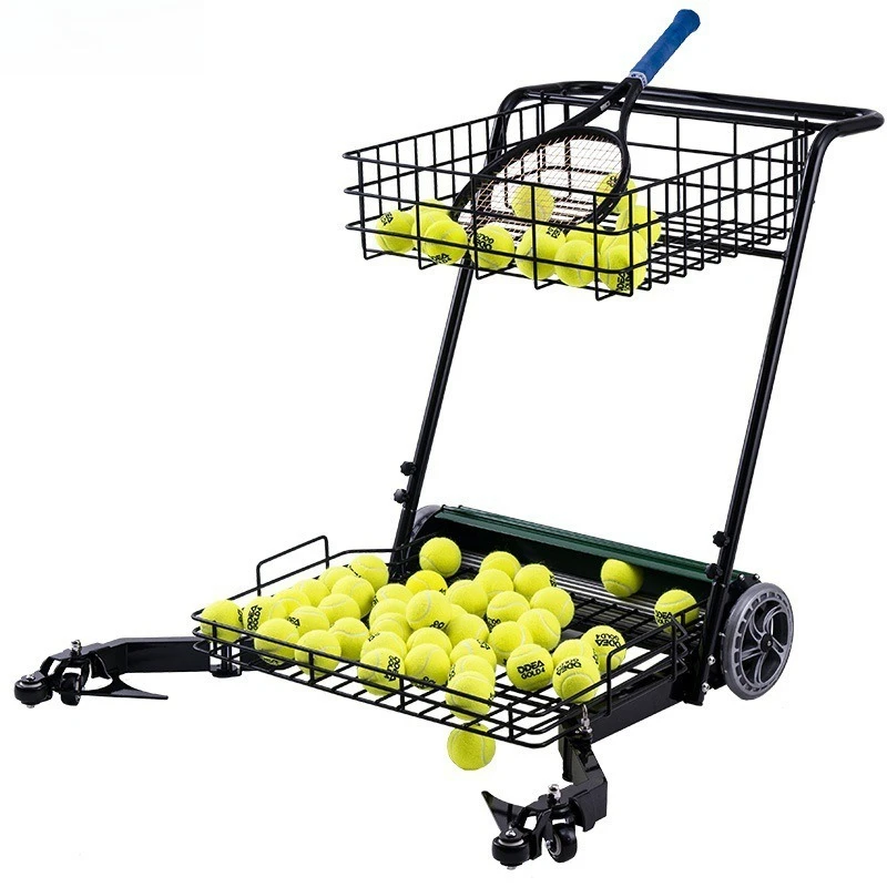 

Tennis automatic ball pickup cart, tennis ball pickup device, ball machine loading cart, frame basket cart, ball pickup artifact