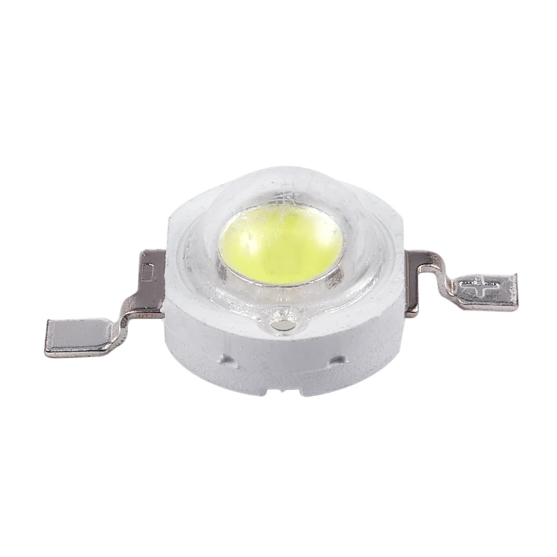 Emisor de cuentas LED blanco de alta potencia, 40 piezas, 2 pines, 3W, 170-190LM, 6000K