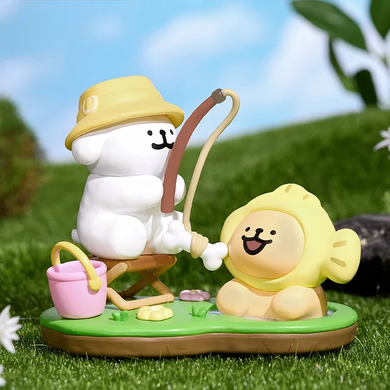 PLZDOT maltés hacer una serie de memoria caja ciega juguetes Kawaii Anime figura de acción sorpresa caja misteriosa muñecas niñas regalo
