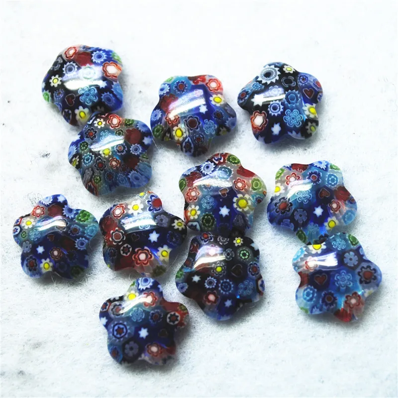 

10PCS New Glass Cabochons Five Stars Size 13X13MM DIY Jewelry Accessories Top Selling Loose Beads Cabs No Hole