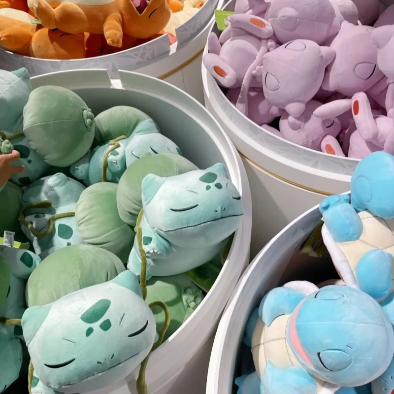 2026-nuova-serie-pokemon-sleep-peluche-bulbasaur-charmander-squirtle-mew-bambola-morbida-imbottita-decorazione-casa-regalo-da-collezione