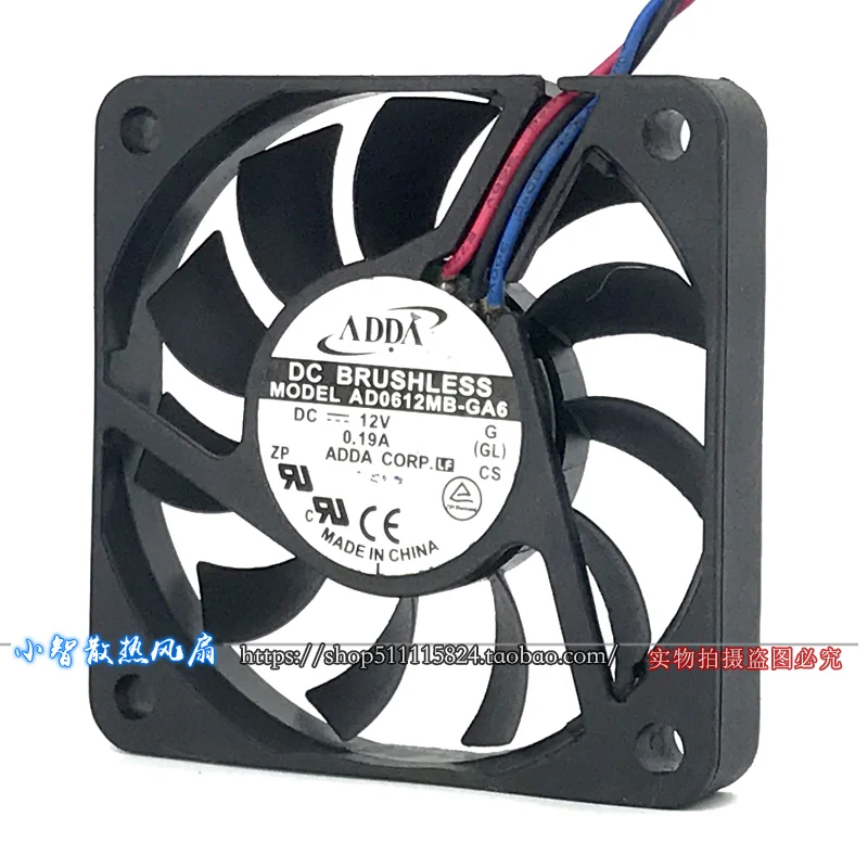 ORIGINAL AD0612MB-G76 12V 6010 60*60*10mm NEW COOLING FAN RADIATOR