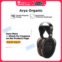 HIFIMAN Arya Organic Full-Size Over-Ear Open-Back Planar Magnetic Headphone with Stealth Magnets for Audiophiles, Home & Studio