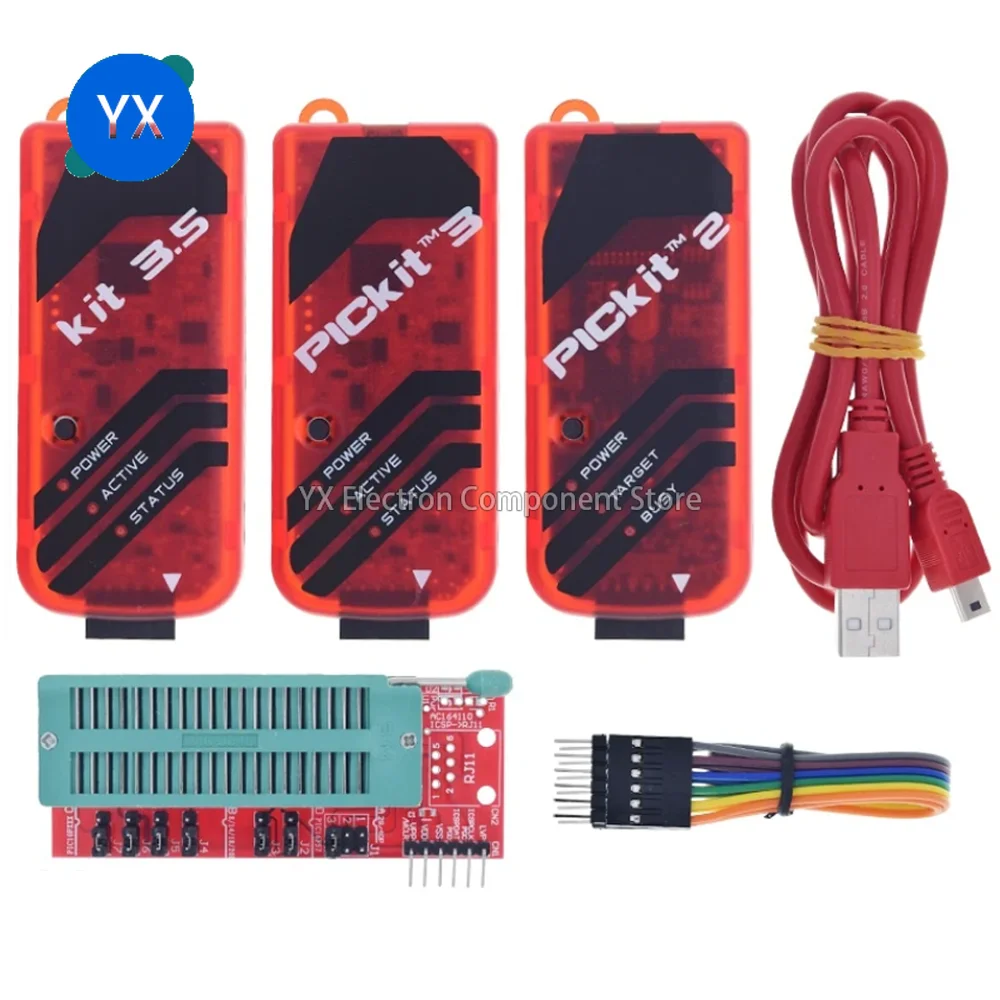 PIC KIT2/3/3.5 programmer/emulator/downloader/writer kit3.5+ PICKITICD2 for all kinds of PIC microcontroller development