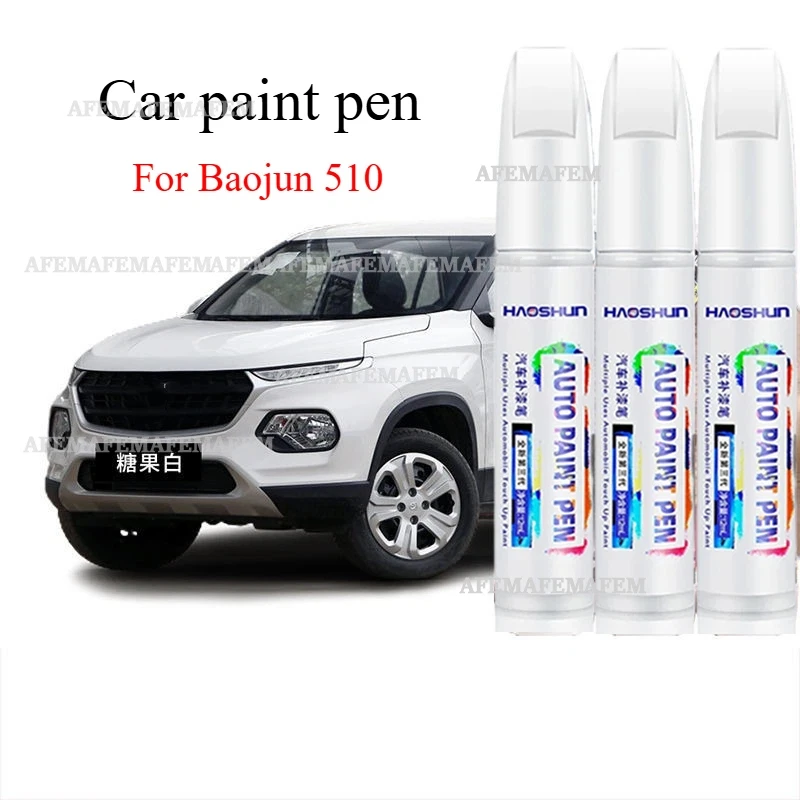 For Baojun 510 Car Paint Pen candy white flash crystal orange aurora silver original paint scratch repair artifact
