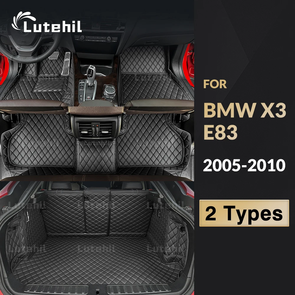 

Lutehi Car floor mats for BMW X3 E83 2005 2006 2007 2008 2009 2010 auto foot Pads carpet cover interior accessories