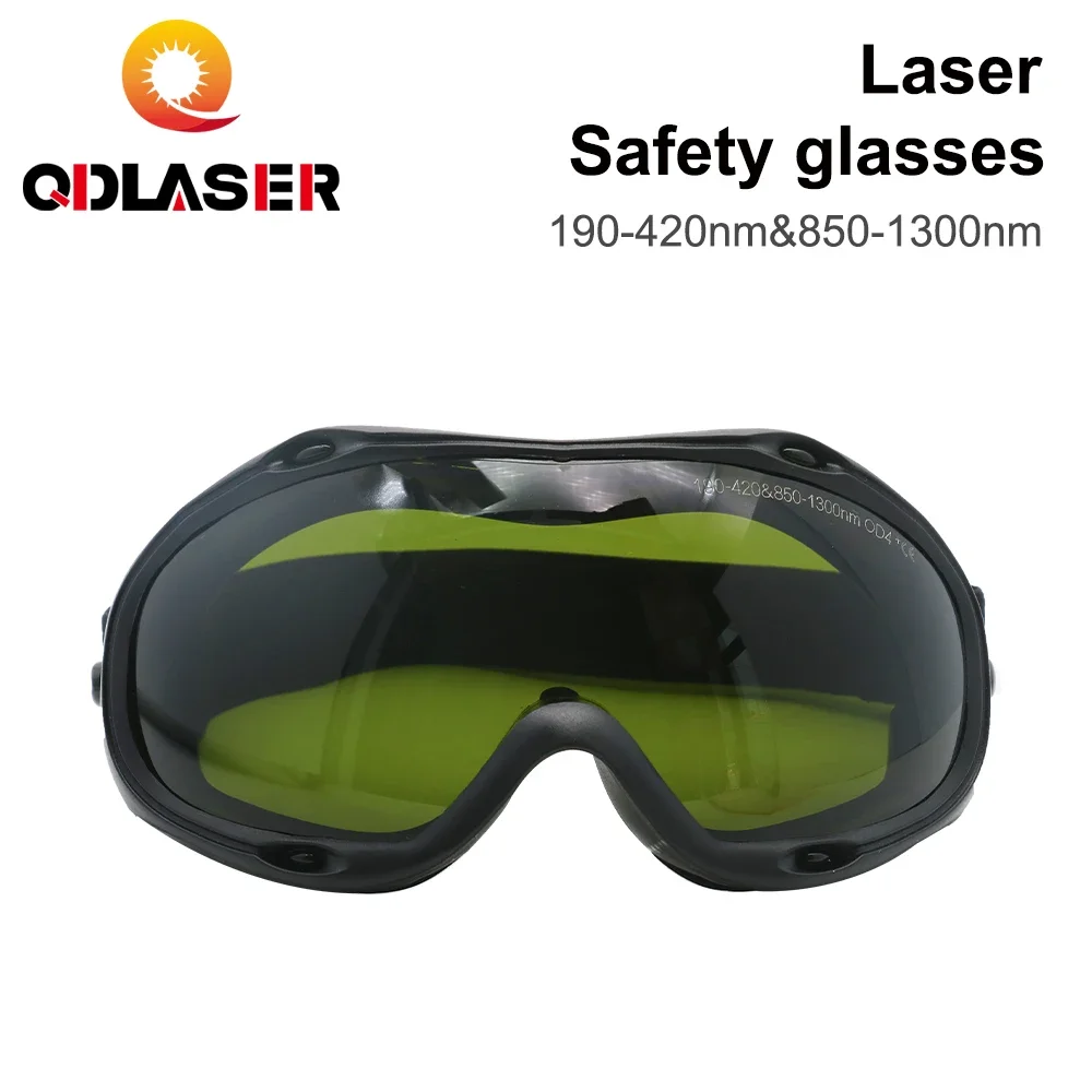 QDLASER 1064nm Laser Safety Goggles Type F 850-1300nm OD6+ Wavelength Protective Glasses Shield For CO2 laser machines