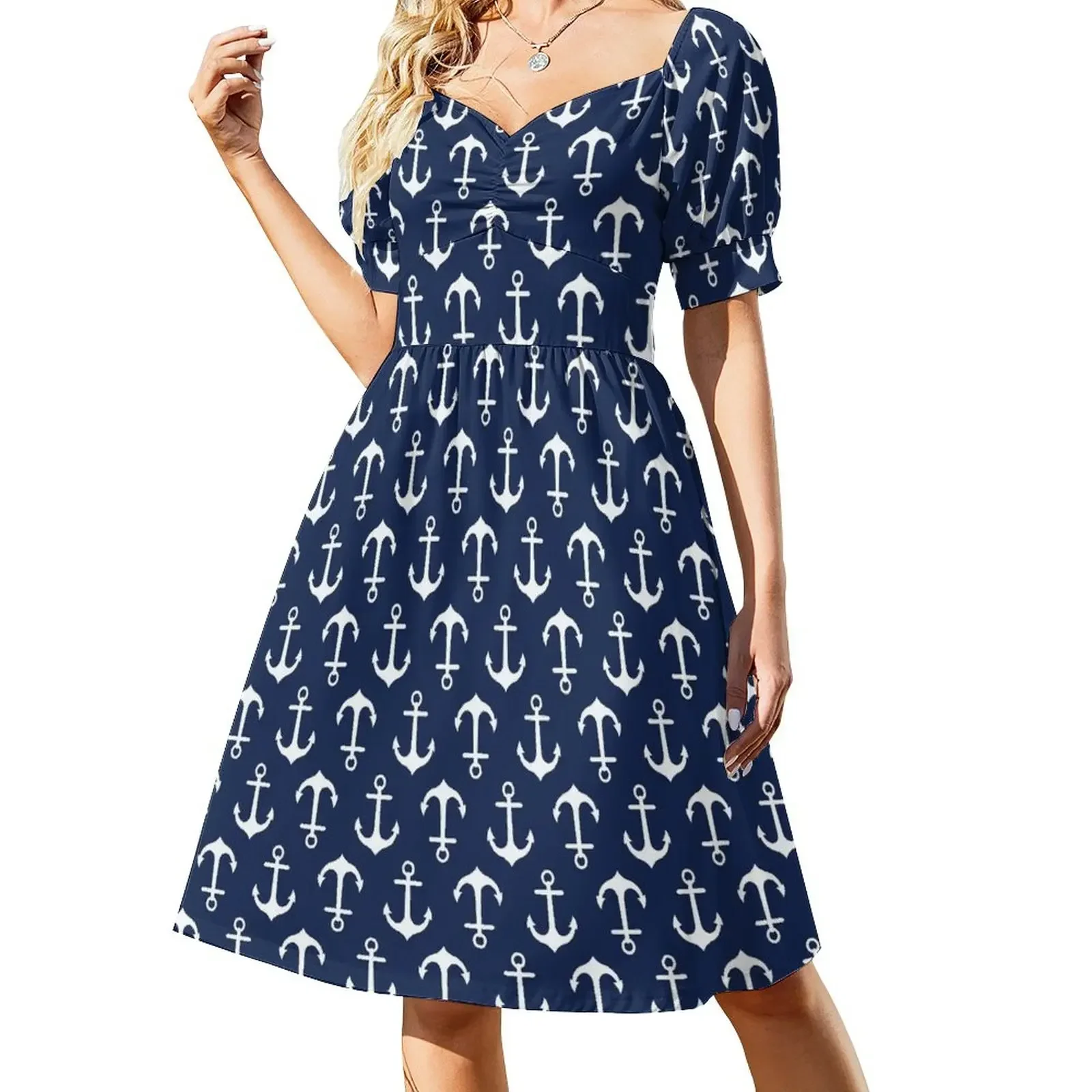 

Anchors Aweigh! Sleeveless Dress dresses for woman 2025 Summer dresses for women elegant chic women dresses promotion Dress