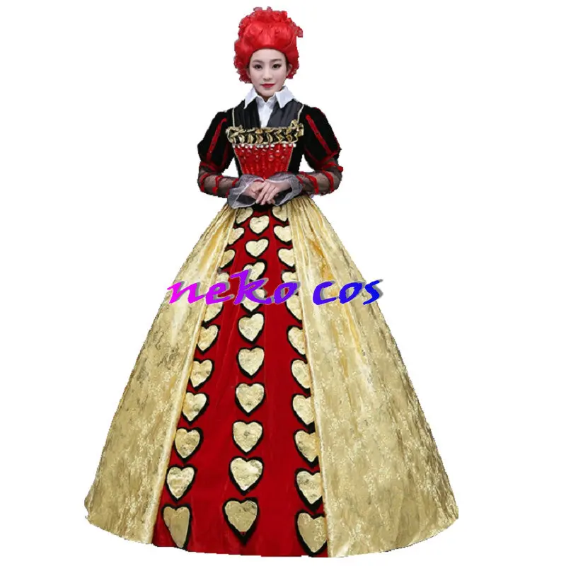 

Alice in Wonderland The Queen of Hearts dress Cosplay