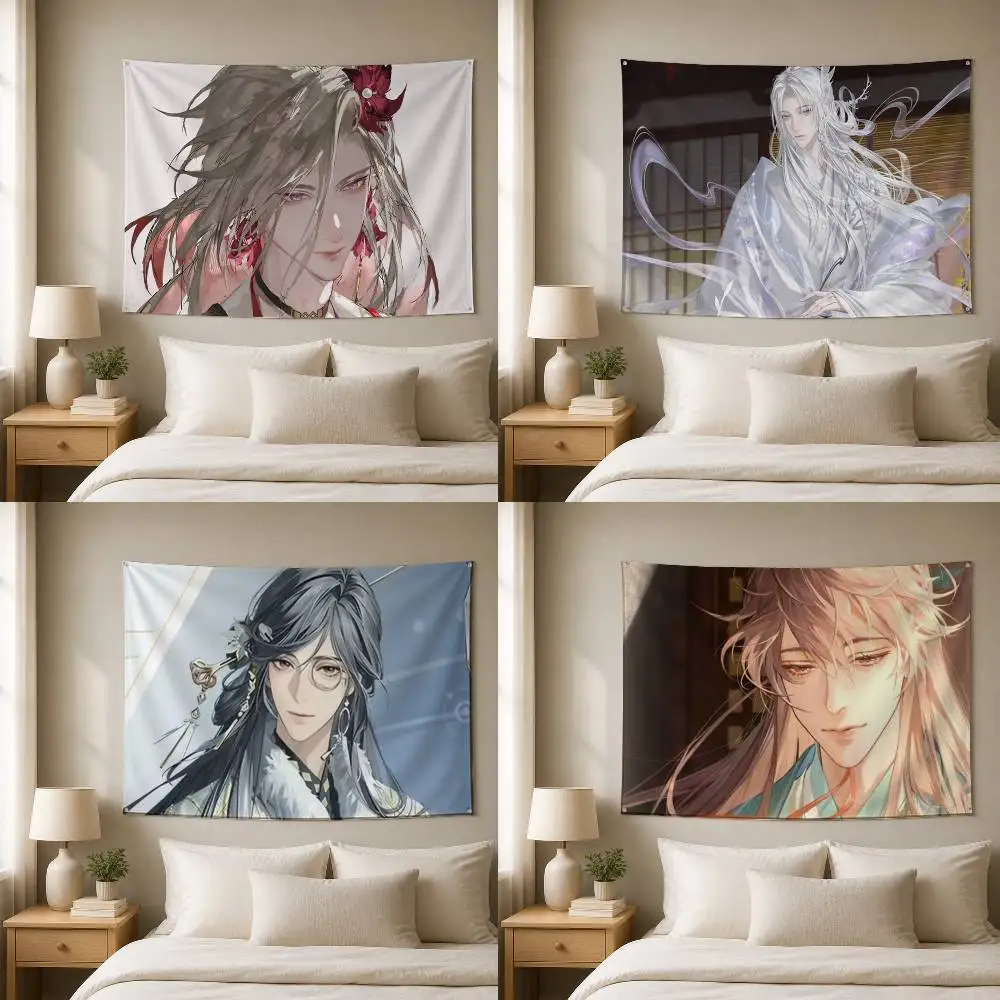Code Kite Anime Character Decorative Hanging Flag with Grommets for Garage Bedroom Dorm Wall Decor