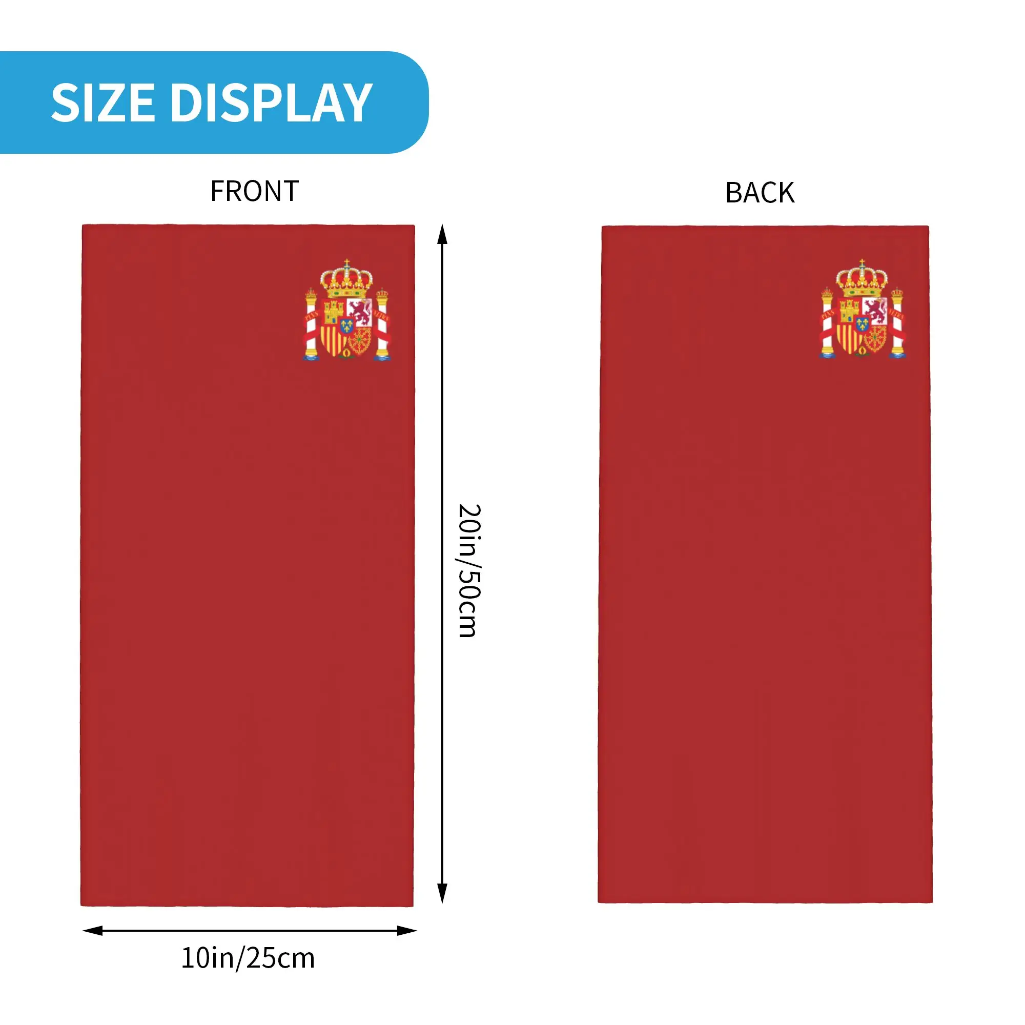 Make Spain Great Again Spanish Bandana Neck Cover Balaclavas Mask Scarf Printed Royal Coat Of Arms Headband Adult All Season