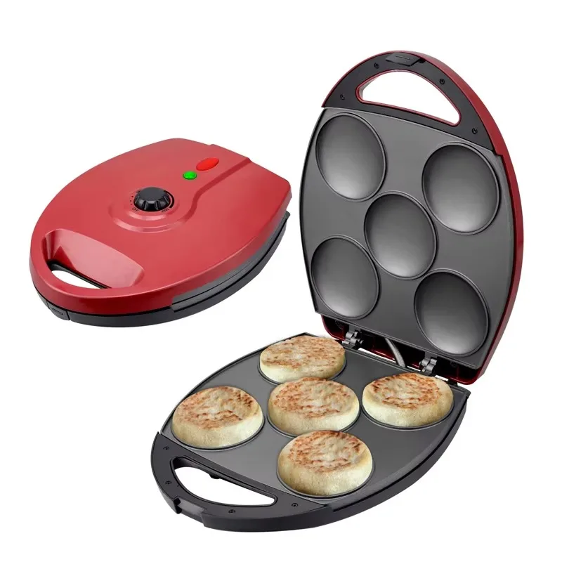 Electric Arepa Maker with Temperature Adjustable Browning Control, Mini Pancake Maker, Corncakes, Tostiarepa, Corn Patties, Eggs