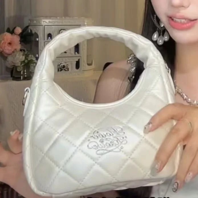 PU Leather Flower Know Handbag, Pink, Monochromatic, Small Tote Bag, 7th Anniversary