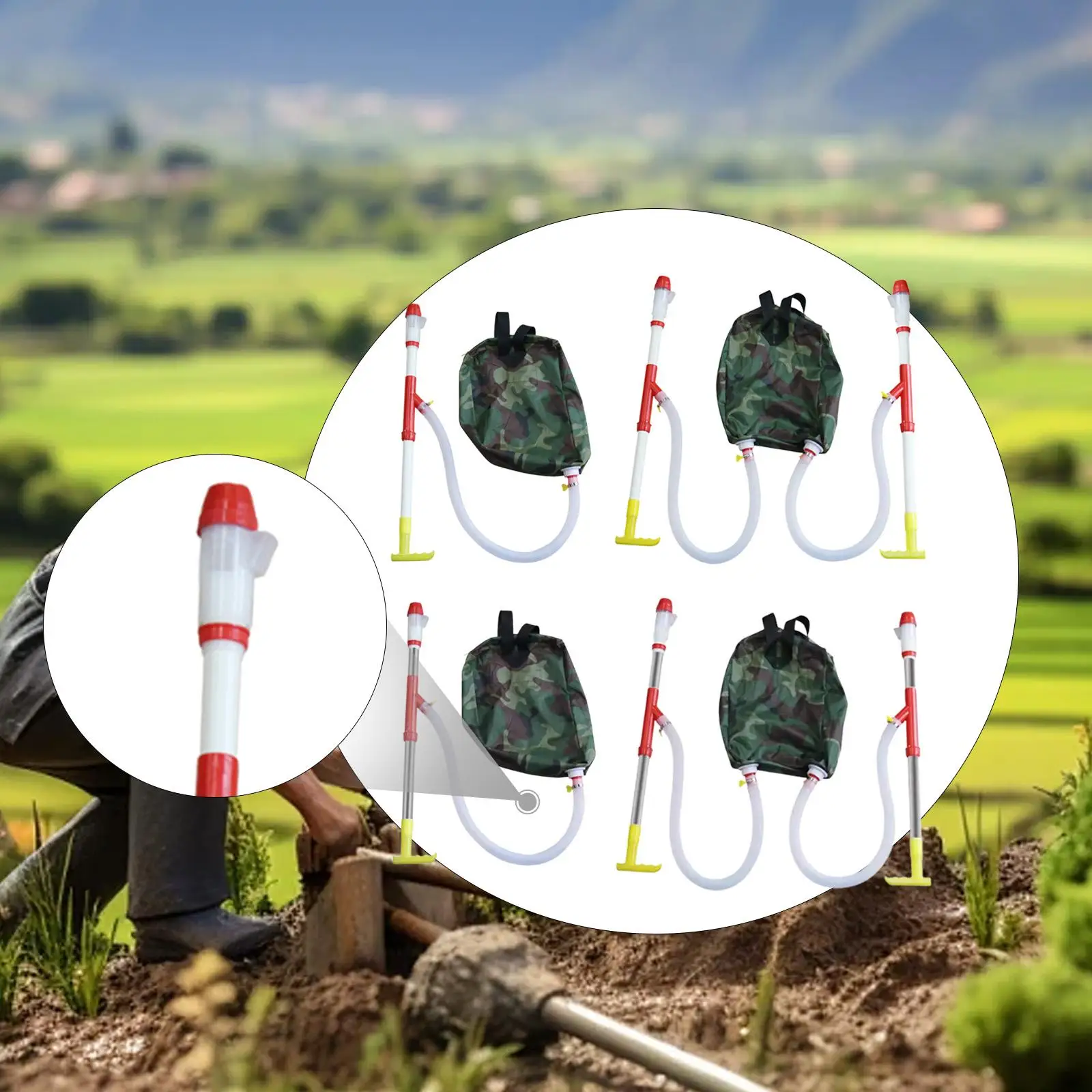 Fertilizer Spreader Professional Ergonomic Design with Backpack Manual Fertilizer Dispenser for Corn Farm Garden Vegetables Turf