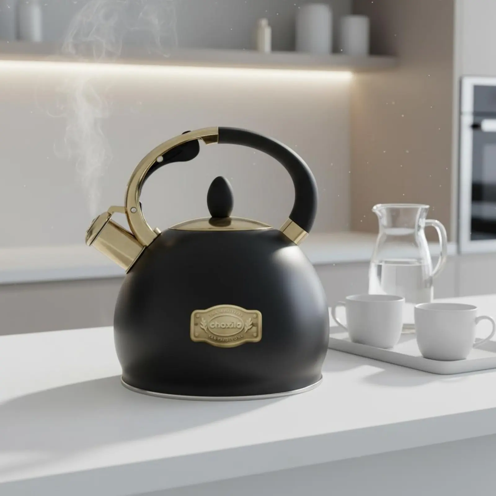 

Whistling Tea Kettle Vintage Design Large Capacity Tea Kettle Kitchenware for Kitchen