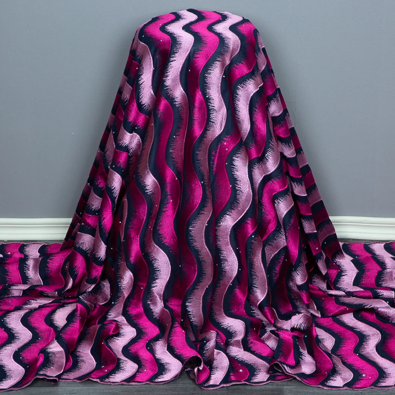 SJD الدانتيل السويسري Volie أقمشة الدانتيل بالحجارة 2023 الفاخرة الأفريقي نسيج القطن الدانتيل للخياطة نيجيريا النساء فساتين الحفلات A3298 #6