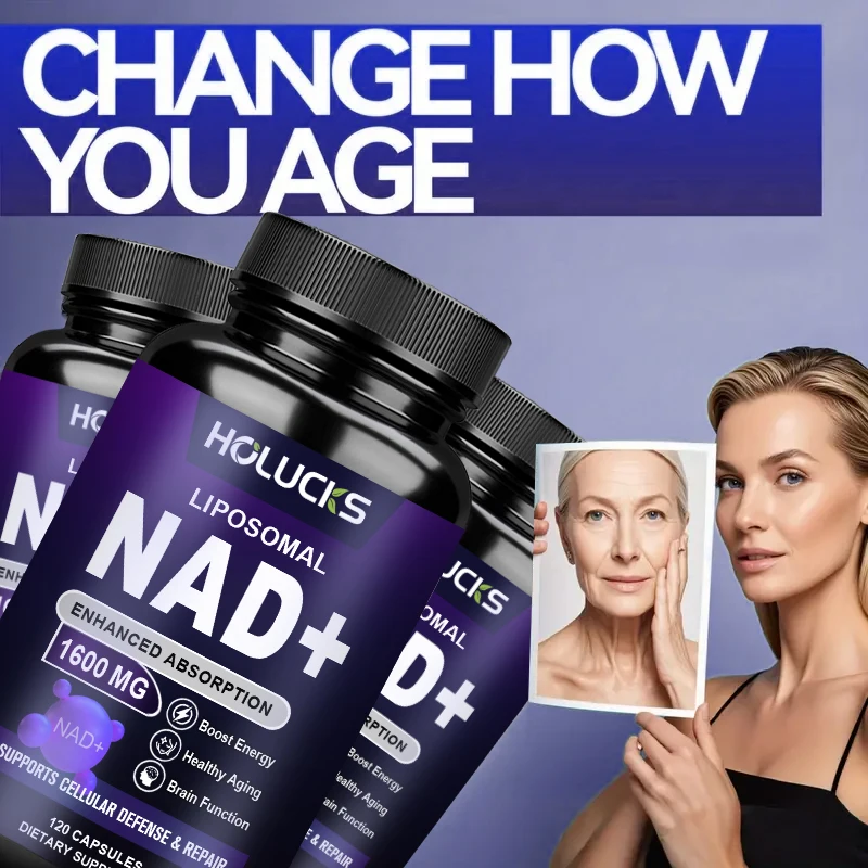 Buy 1 Get 1 Free! Premium NAD+ 1600mg Supplement, for Brain & Heart Health, Boosts Mitochondrial Function, Fights Fatigue