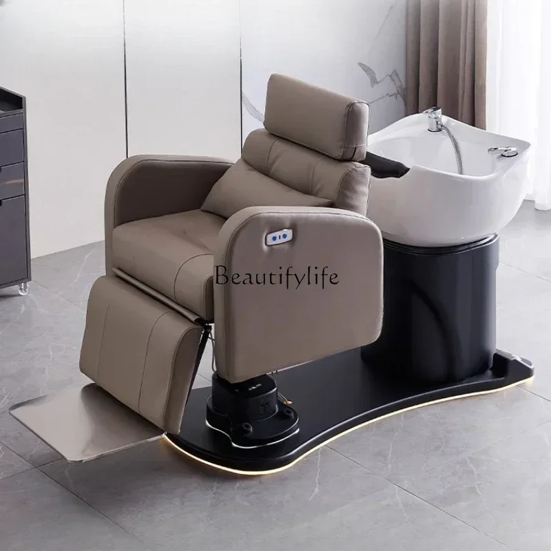 

02ld14Intelligent Electric Flushing Bed Multifunctional Rotating Shampoo Chair Head Hair Care Chair