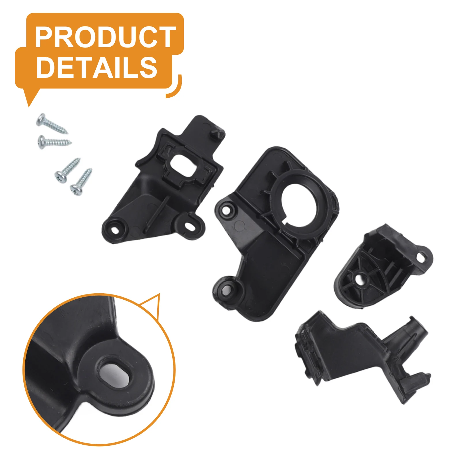 1set Car Headlight Holder Mount Repair Bracket Set 6212F0 6212F1 For C5 For MK2 For MK3 For RD For TD For RW For X7 2008-2017   - view 2
