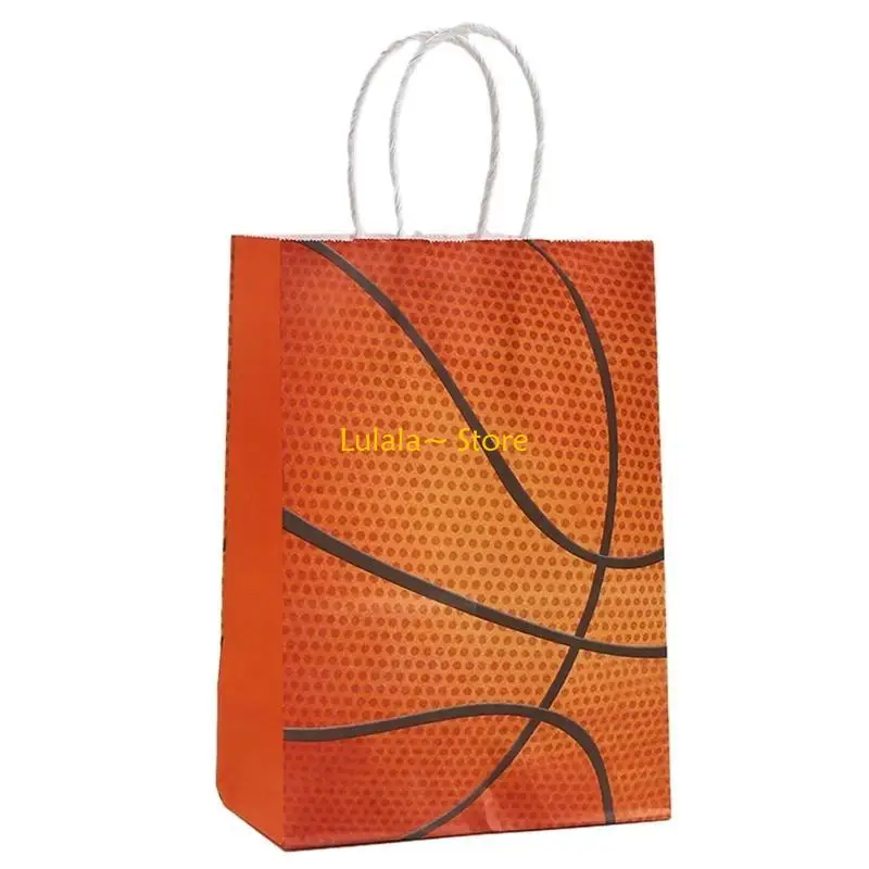 مجموعة أكياس ورقية لكرة القدم Y4QA مكونة من 12 حقيبة هدايا لكرة القدم للأطفال وحفلات أعياد الميلاد وحفلات كرة القدم المدرسية #5