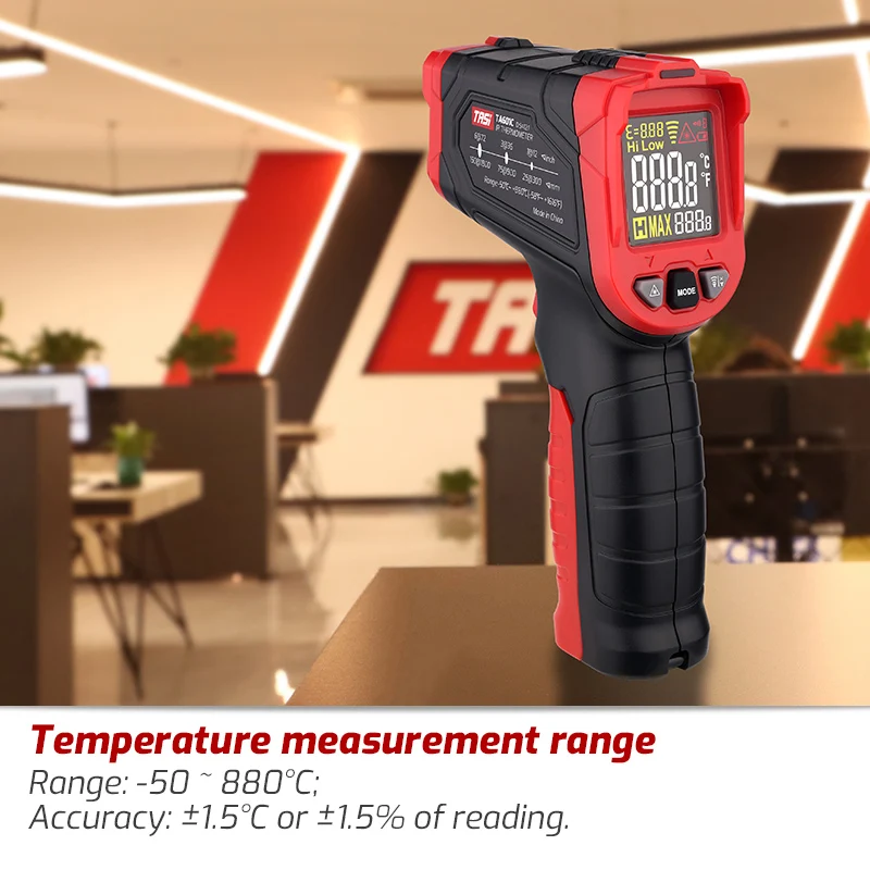 TASI TA601A/B/C Digital Pyrometer Thermometers Non Contact Laser Thermometer Temperature Gun infrared thermometer termometro