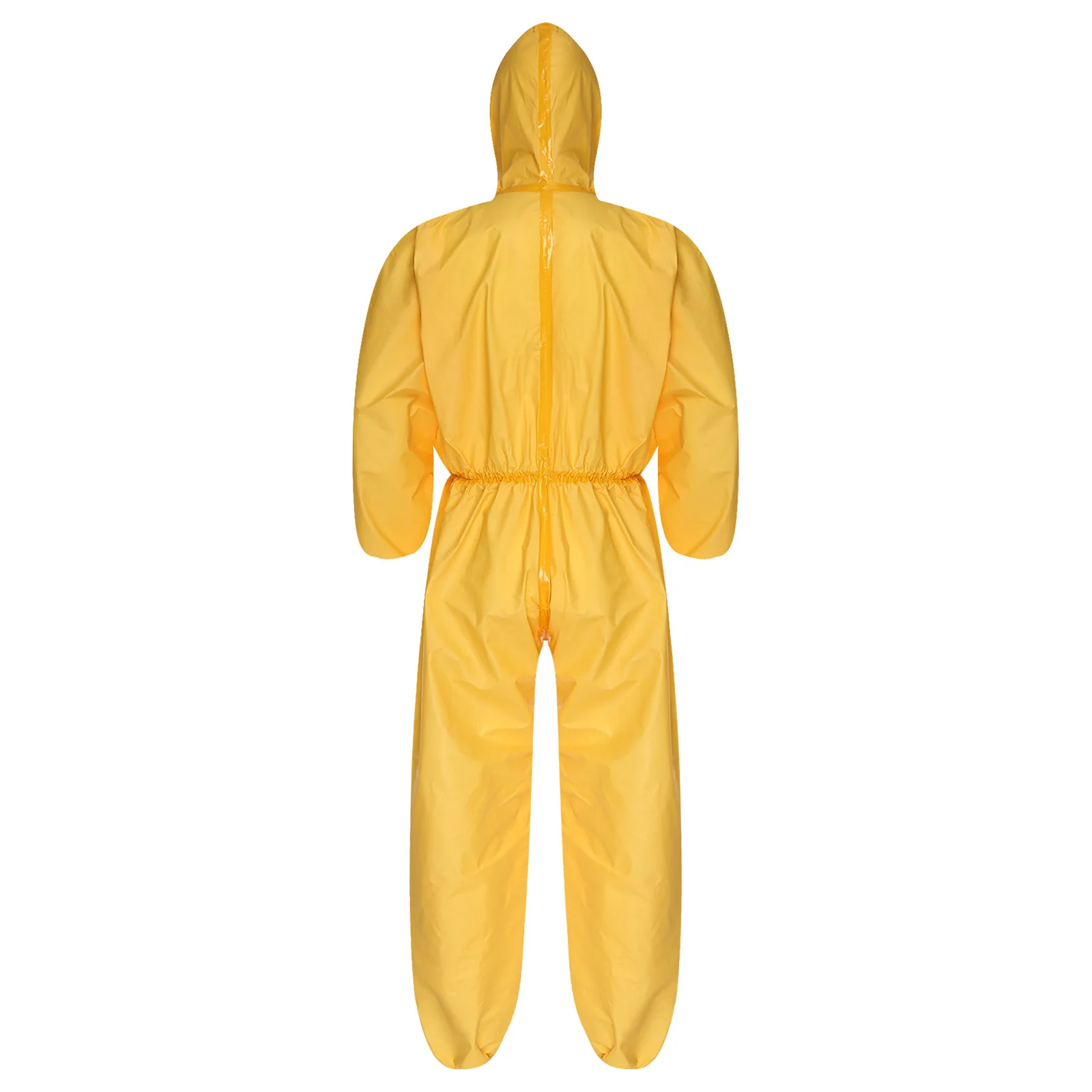 معاطف بقلنسوة واقية للجنسين للنساء والرجال مقاومة للماء لكامل الجسم من Unitard لطلاء رش المختبر للهالوين #3