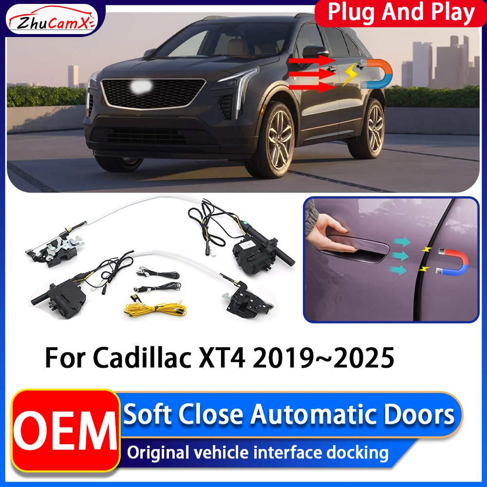 ZhuCamX OEM Electric Suction Power Soft Close Car Door Automatic Door Closing System For Cadillac XT4 2019~2025