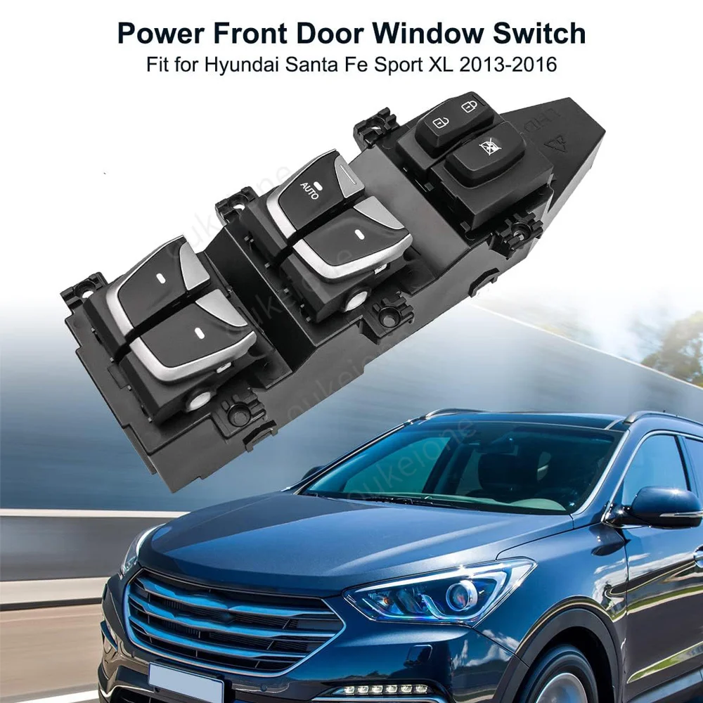 Front Left Driver Side Window Control Switch Button for Hyundai Santa Fe IX45 DM 2013 2014 2015 2016 93570-2W000 935702W000