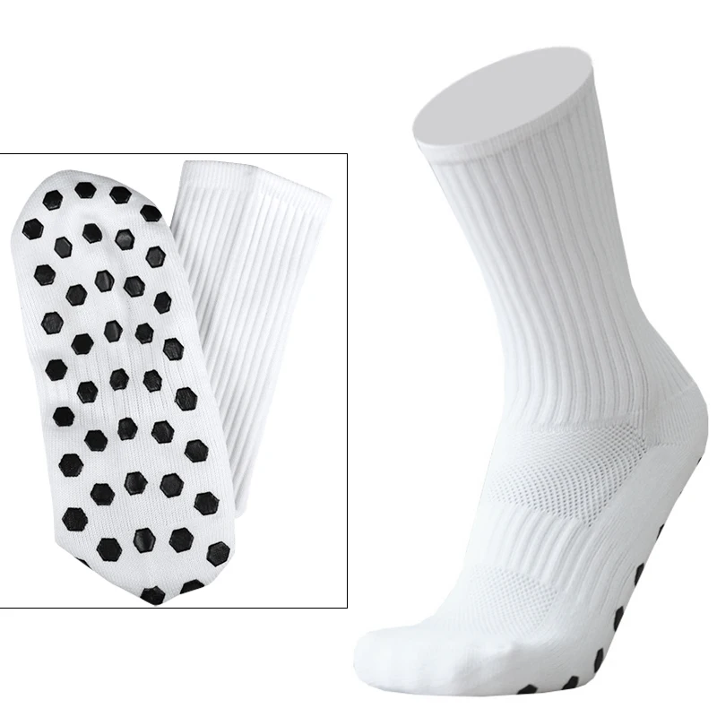 3pairs New Hexagonal Silicone Non-slip Grip Football Socks Breathable Men Women Sports Soccer Socks