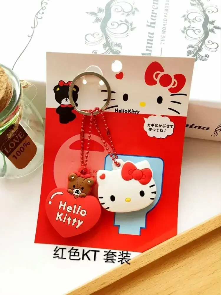 Süße hello kittys meine melodys schlüssel abdeckung kreative kawaii anime zubehör home access key cover sanrioed anhänger