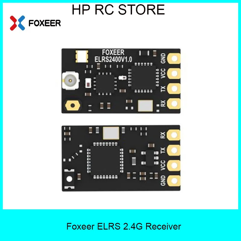 جهاز استقبال Foxeer ELRS 2.4G إشارة إرسال موثوقة PA + LNA مع هوائي T لطائرة سباق RC FPV بدون طيار #2